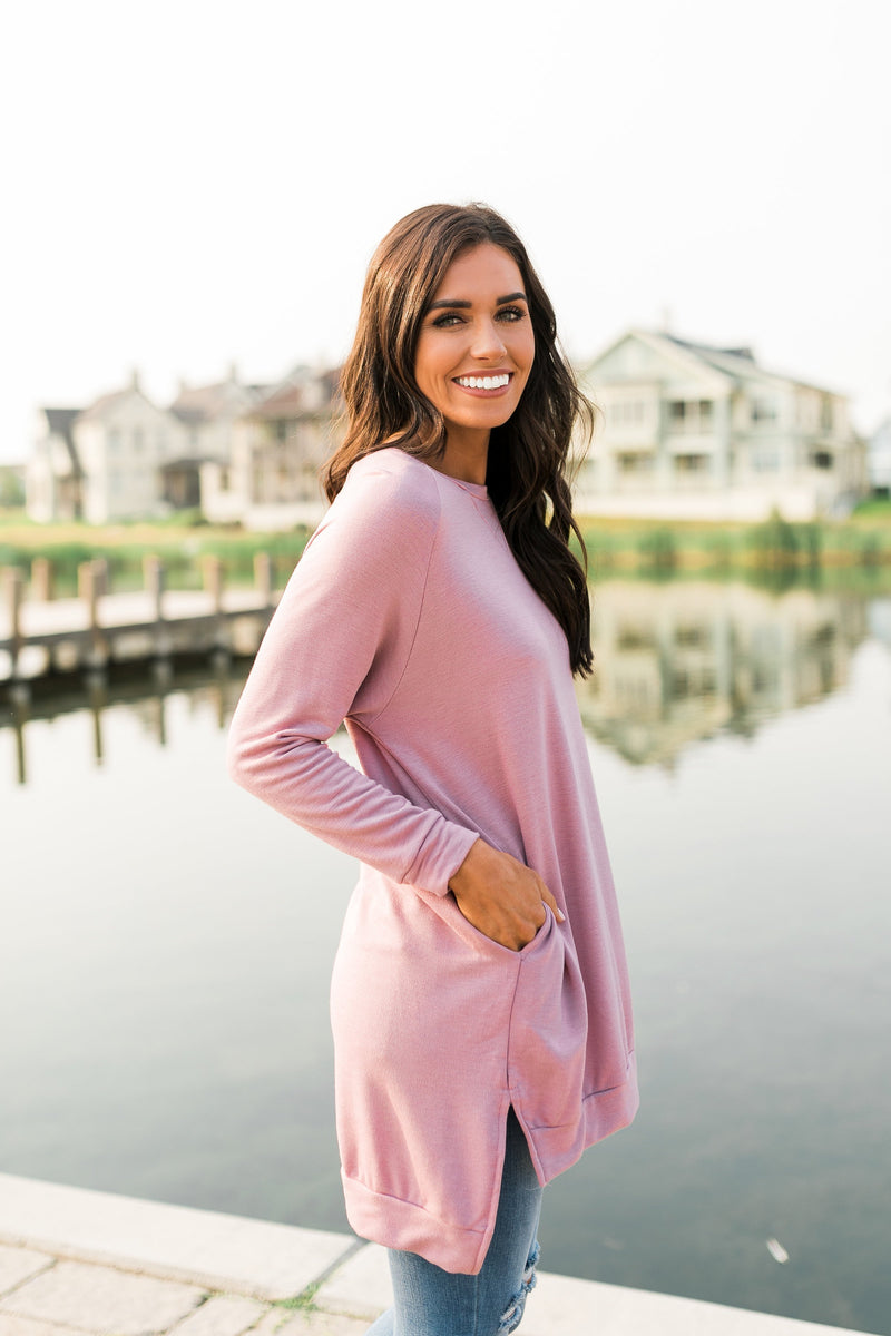 Lazy Day Tunic In Pink