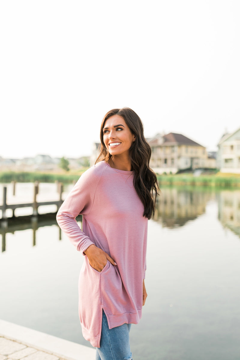 Lazy Day Tunic In Pink