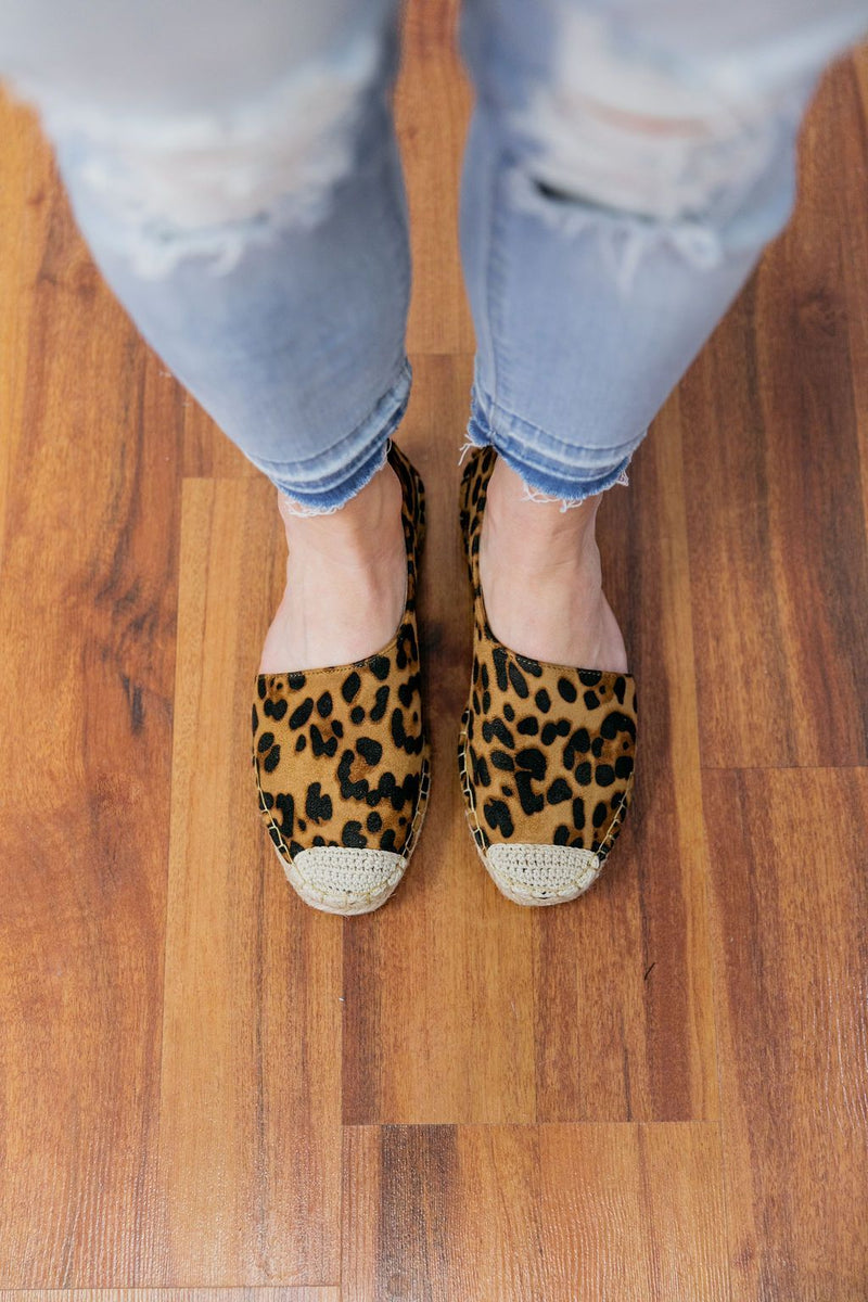 Leopard Print Espadrille Loafers
