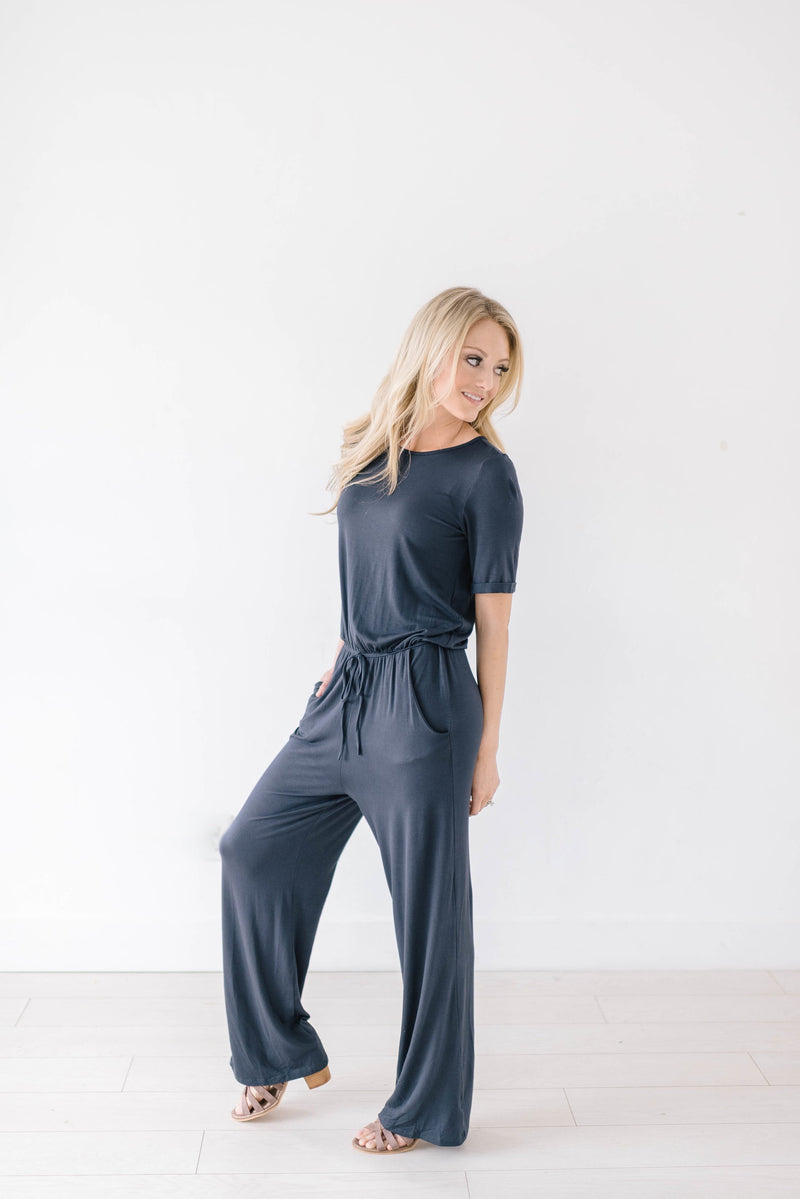 Life Is Good Jumpsuit In Slate