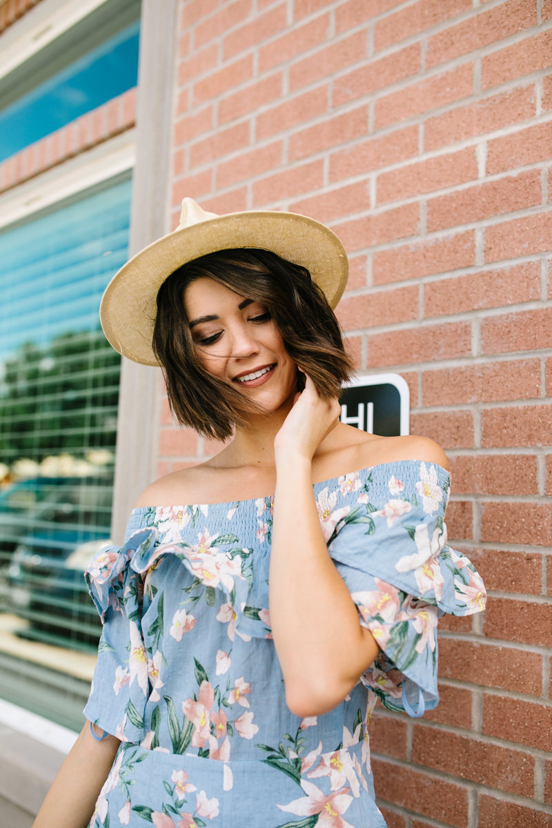 Lily Light Blue Romper