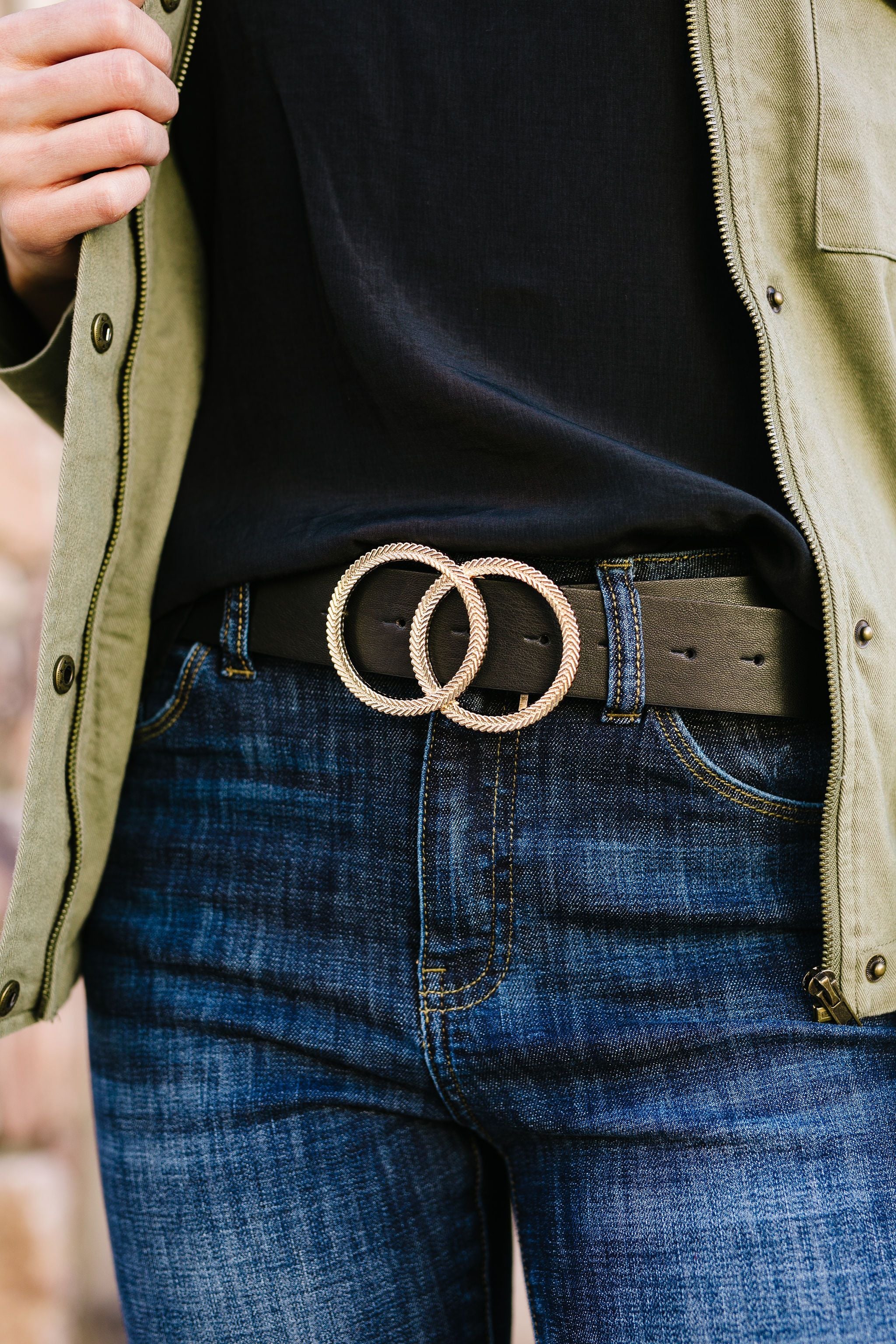 Linked In Gold Belt