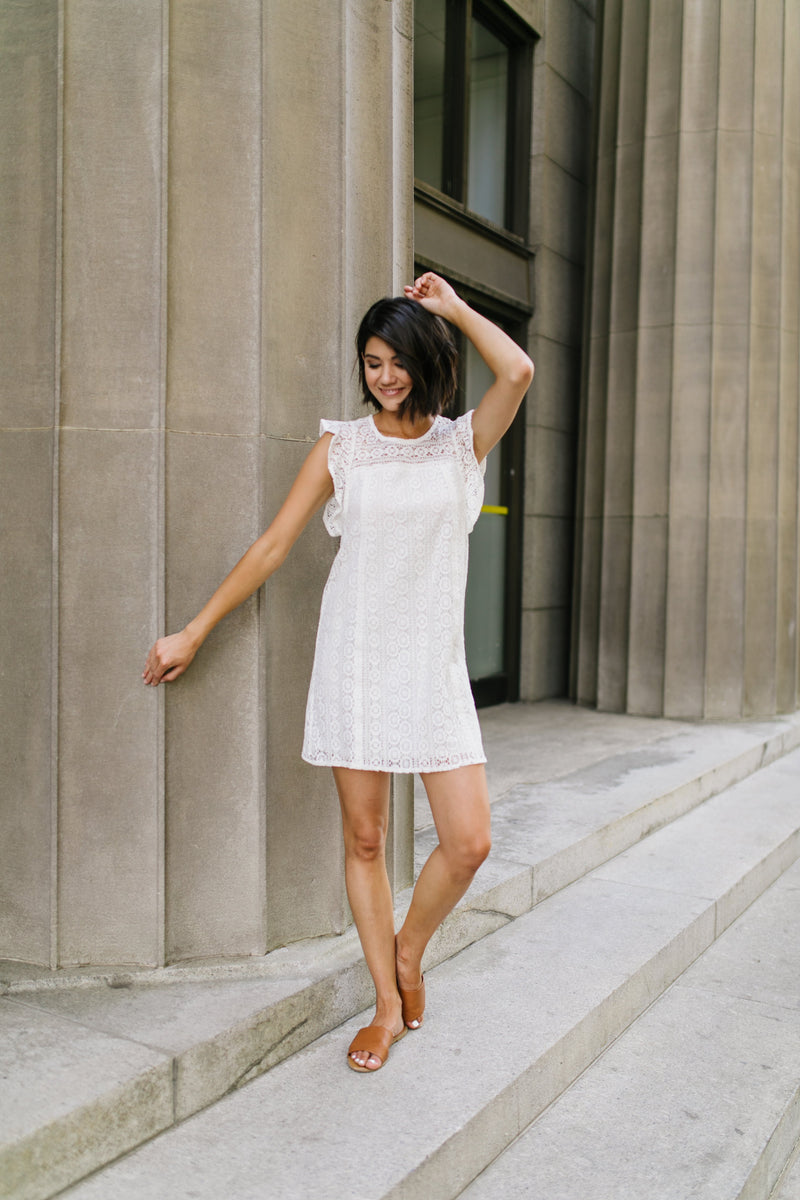 Lovely Lace Overlay In Ivory