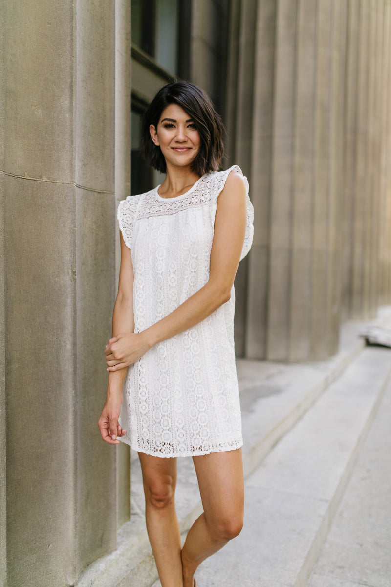 Lovely Lace Overlay In Ivory