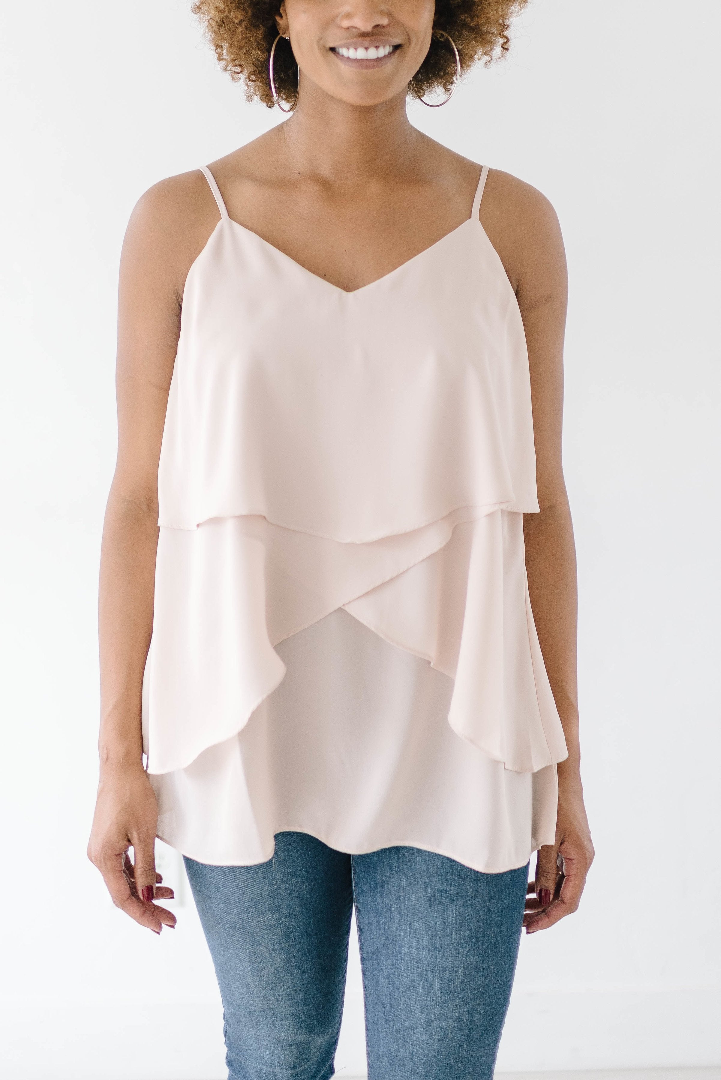 Lovely Layers Tank in Taupe