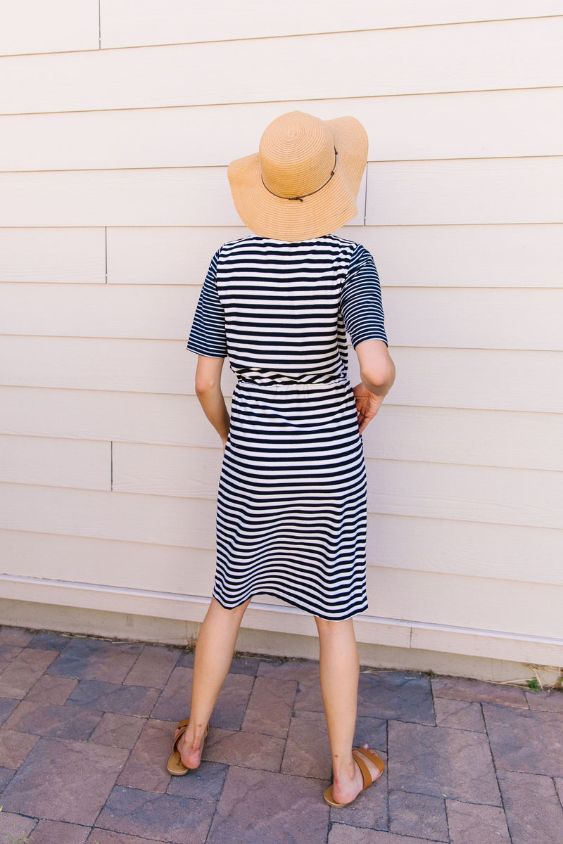 Madeline Striped T-Shirt Dress
