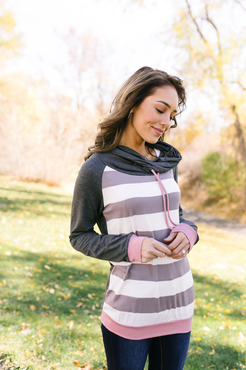 Make A Weekend Out Of It Cowl Neck Top - ALL SALES FINAL