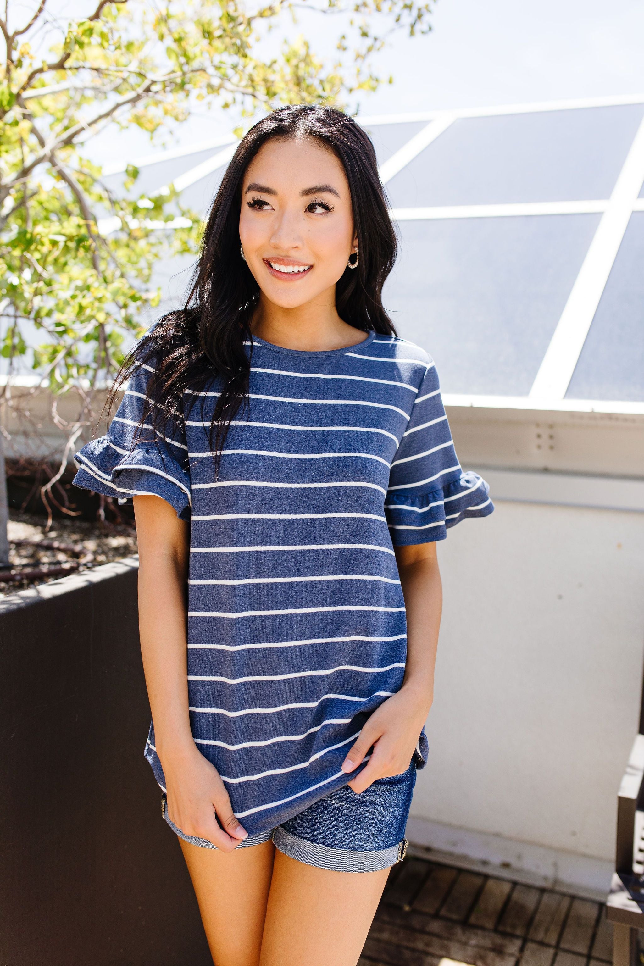 Make It A Double Striped Top