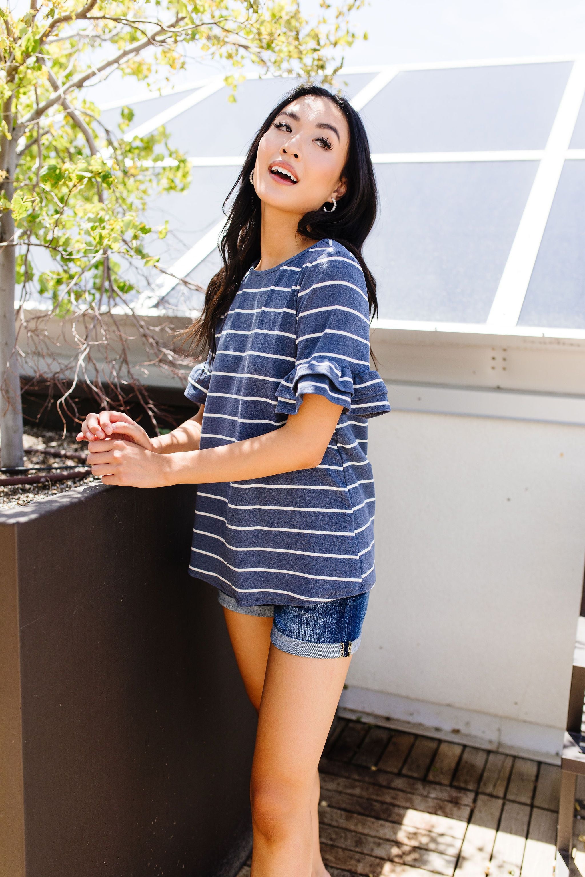 Make It A Double Striped Top