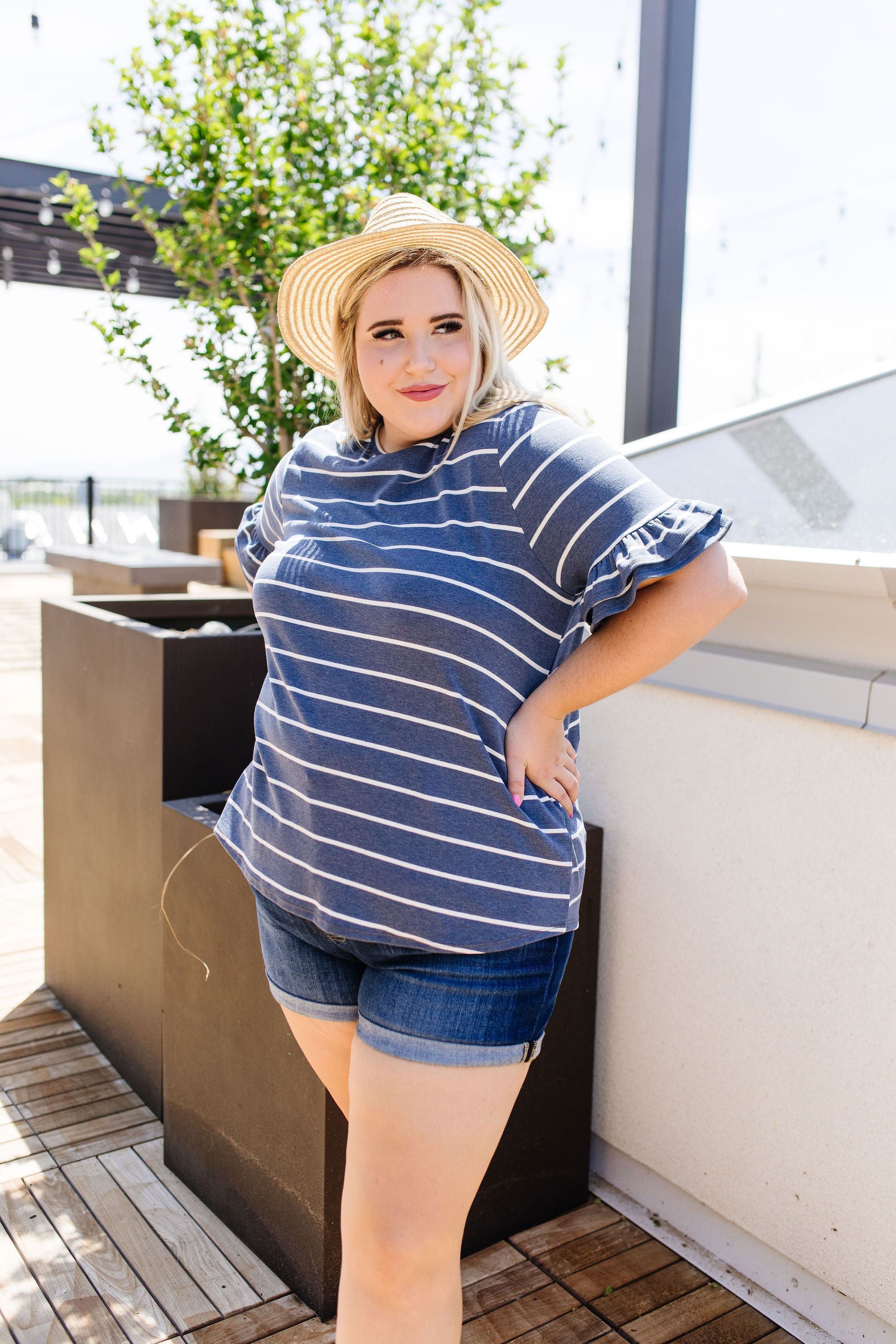 Make It A Double Striped Top