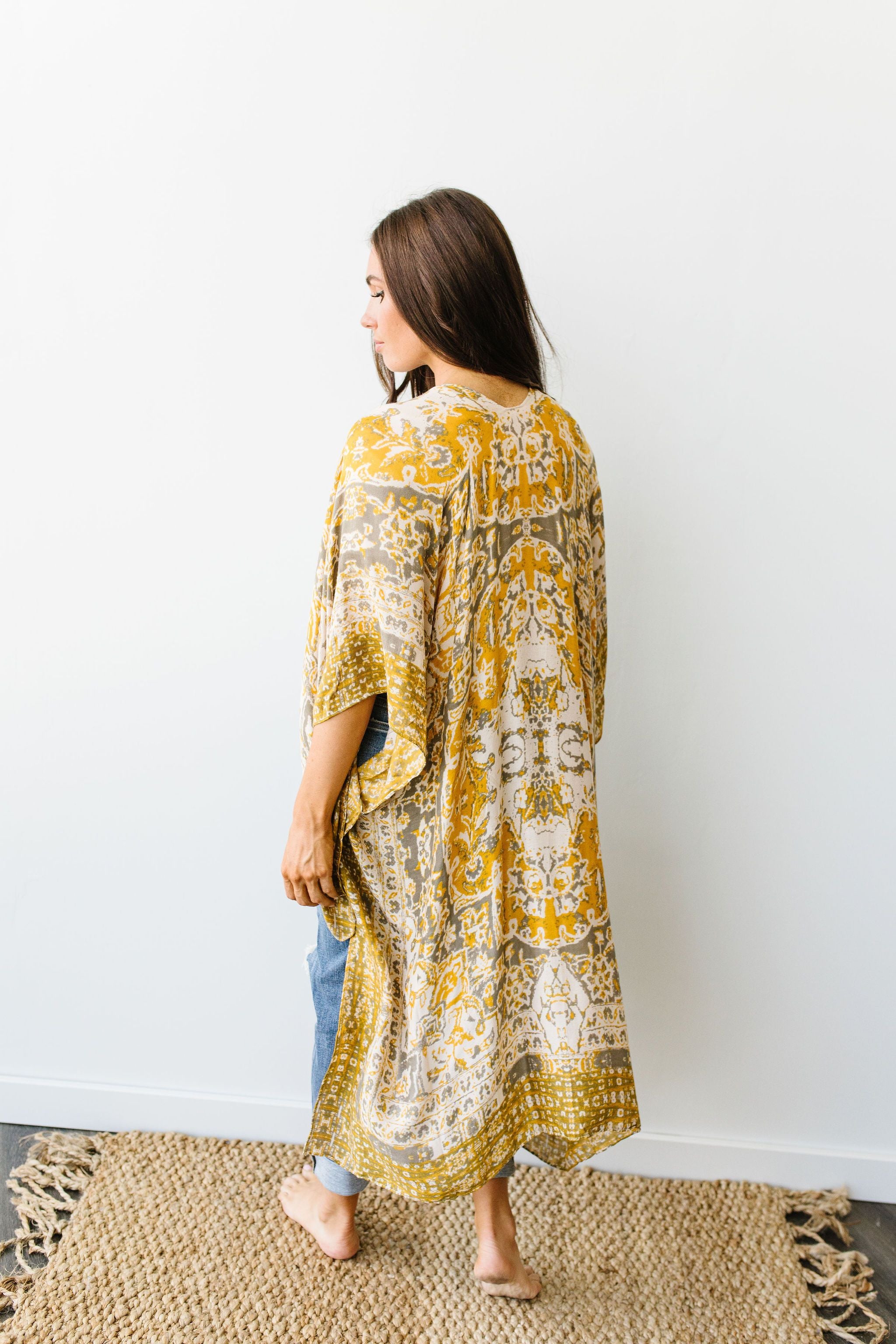 Marvelous Mandala Kimono In Gold