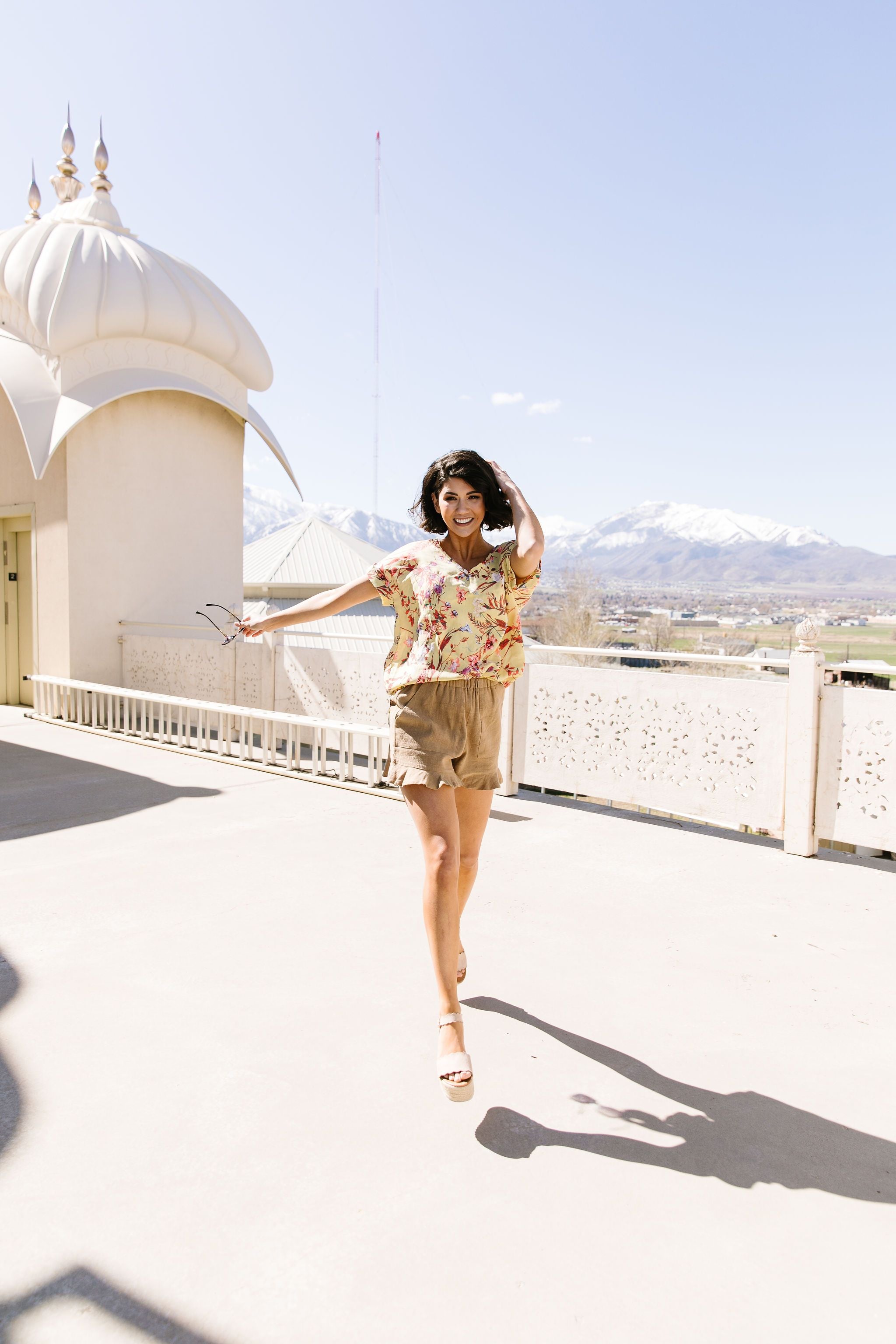 Mellow Yellow Floral Fantasy Blouse