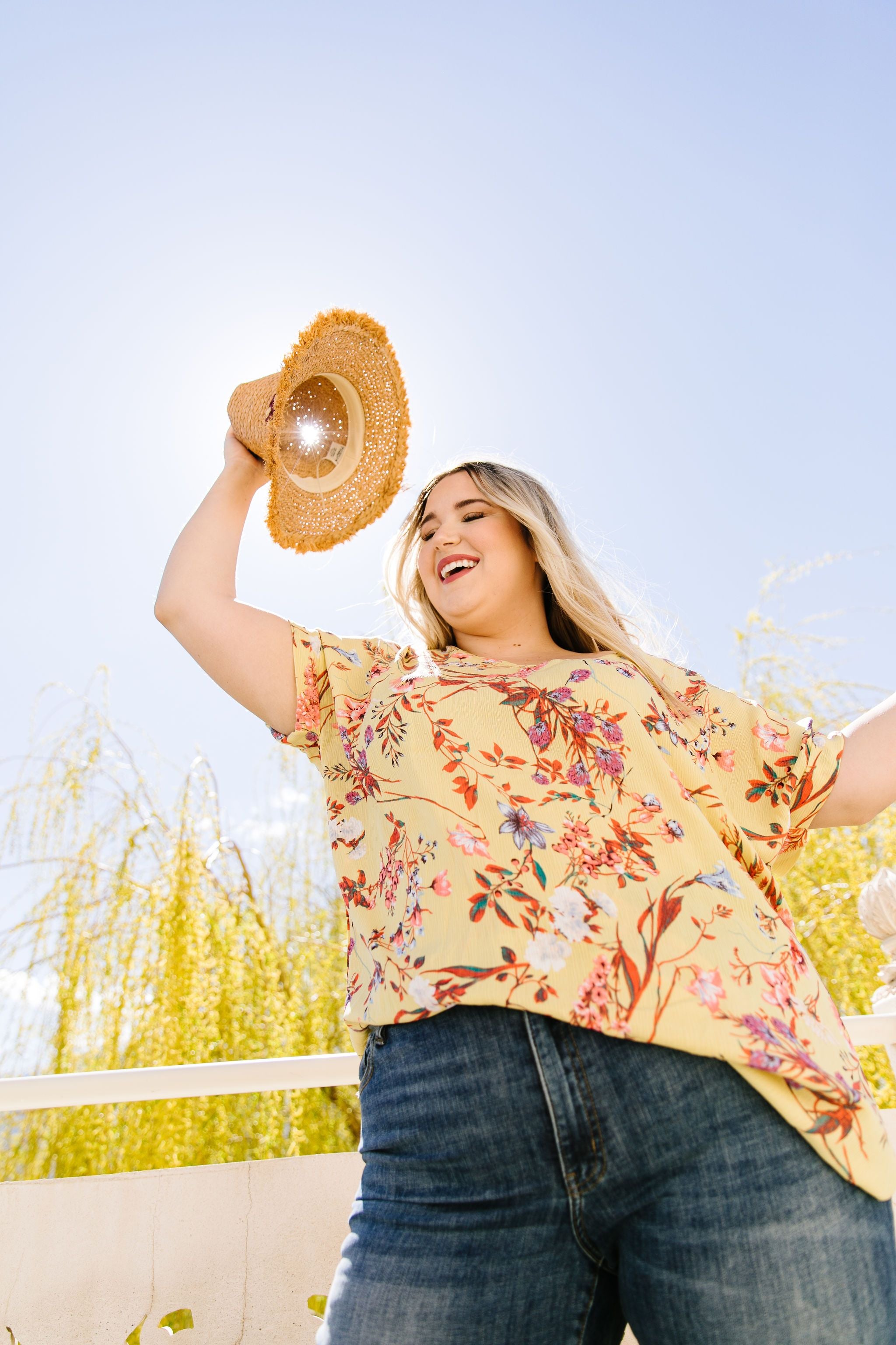 Mellow Yellow Floral Fantasy Blouse