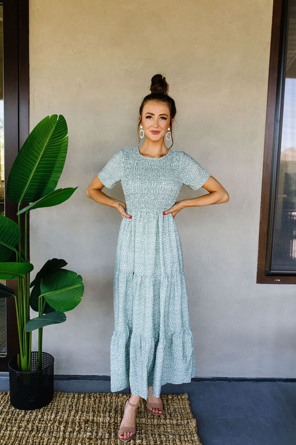 Mint Julep Smocked Dress