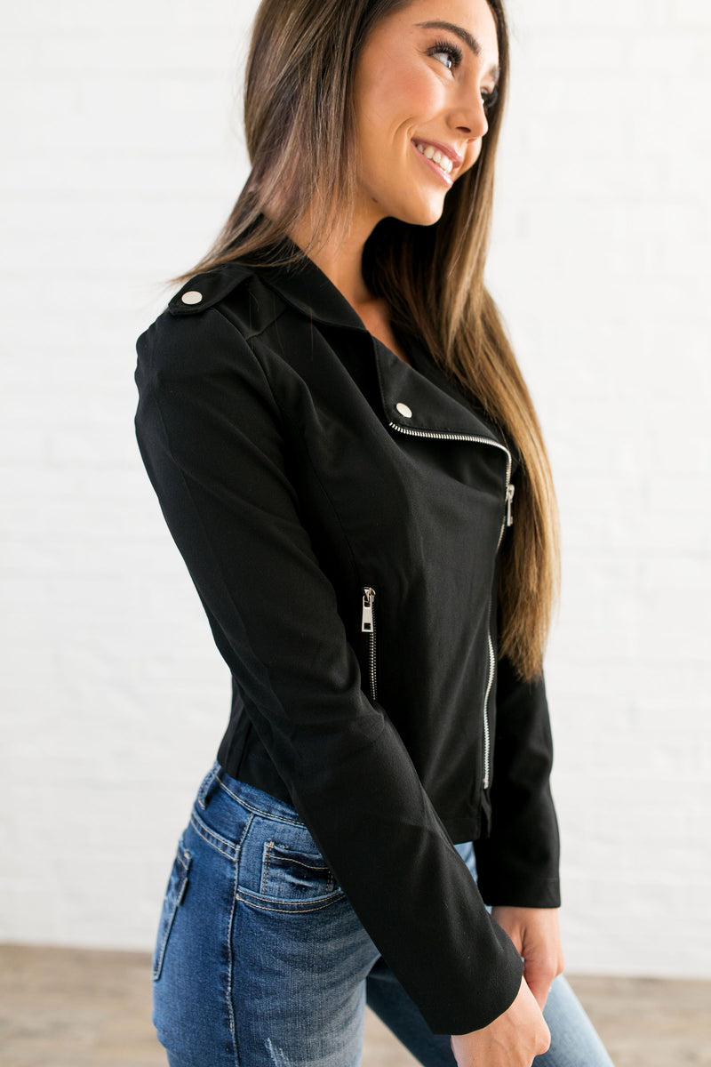 Modern Moto Jacket In Black