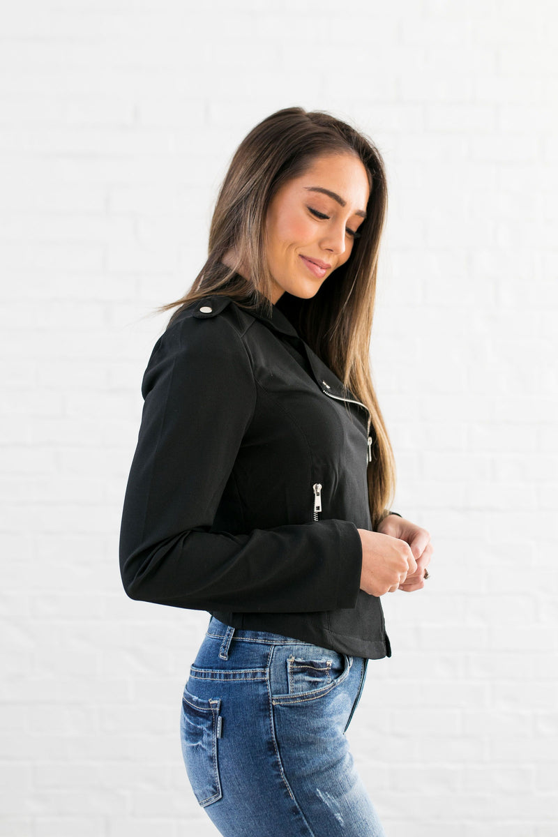 Modern Moto Jacket In Black