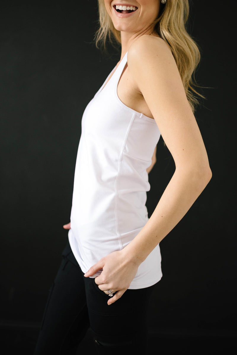 Namaste Tank in White