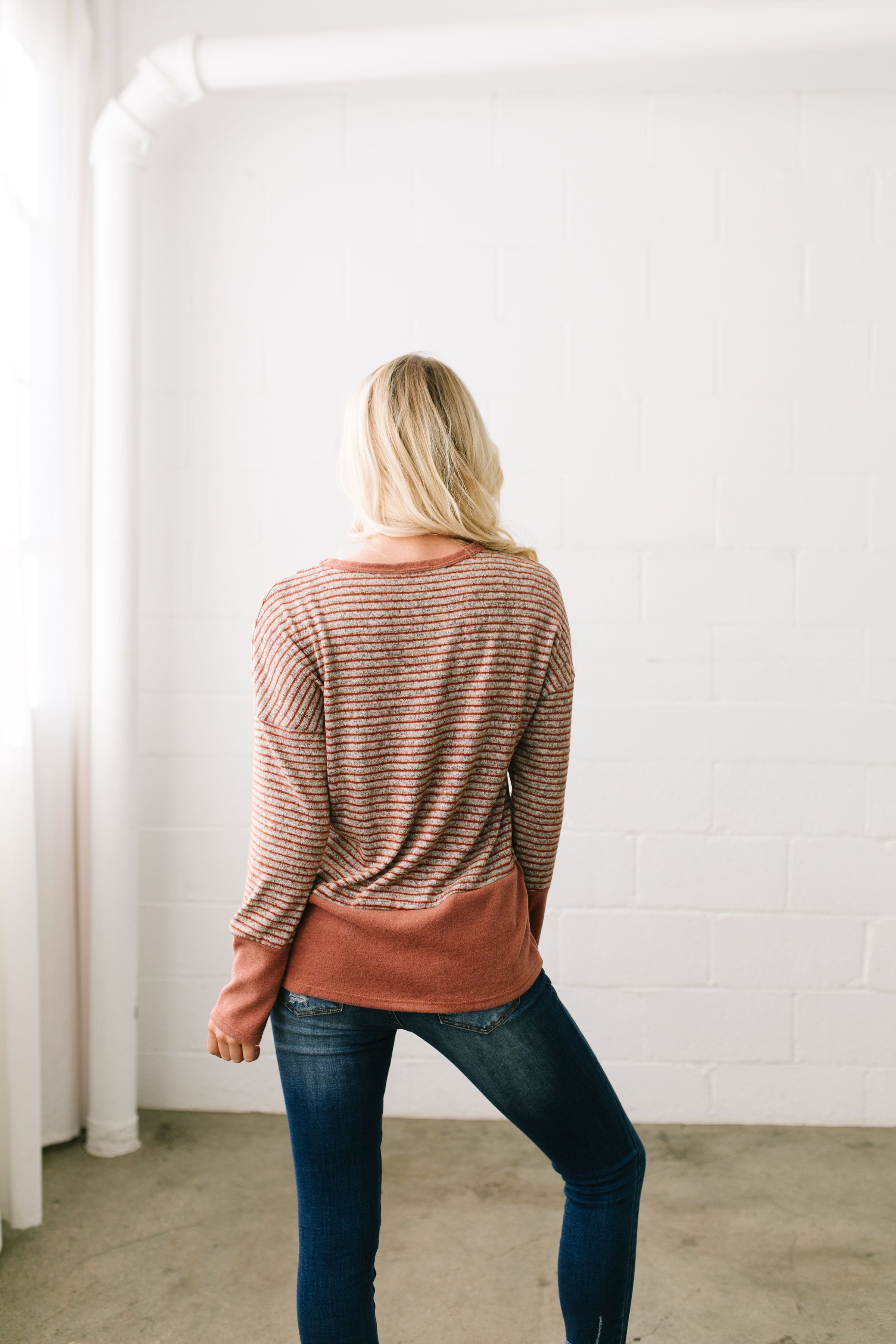 No Rust For The Weary Color Block Top - ALL SALES FINAL