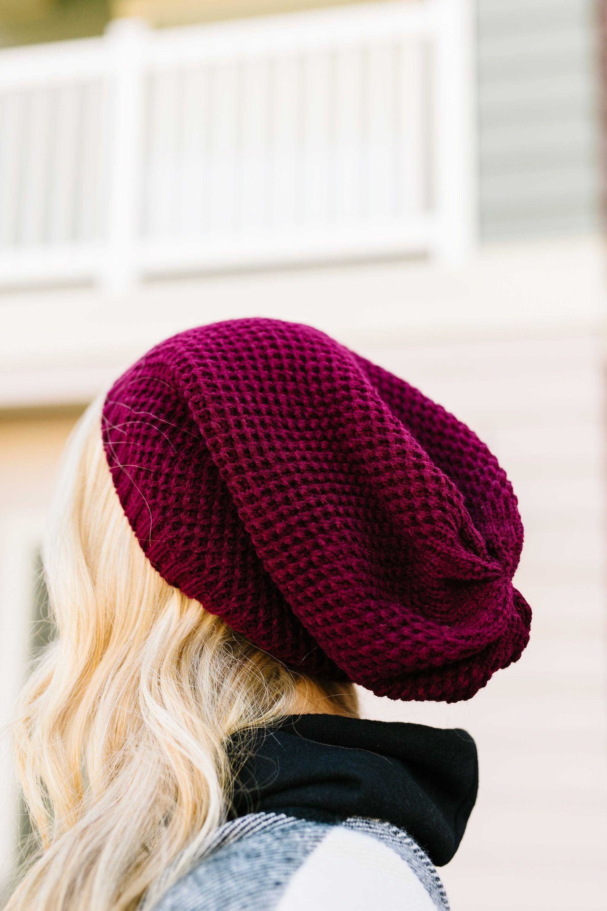 No Slouch Burgundy Beanie