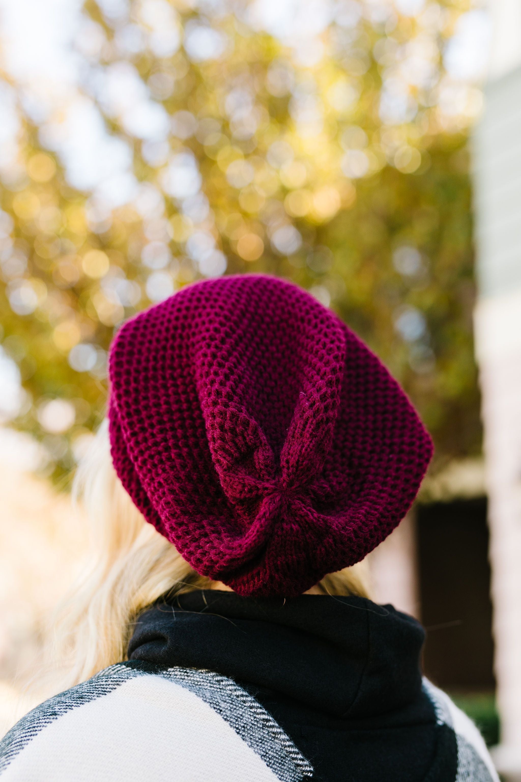 No Slouch Burgundy Beanie