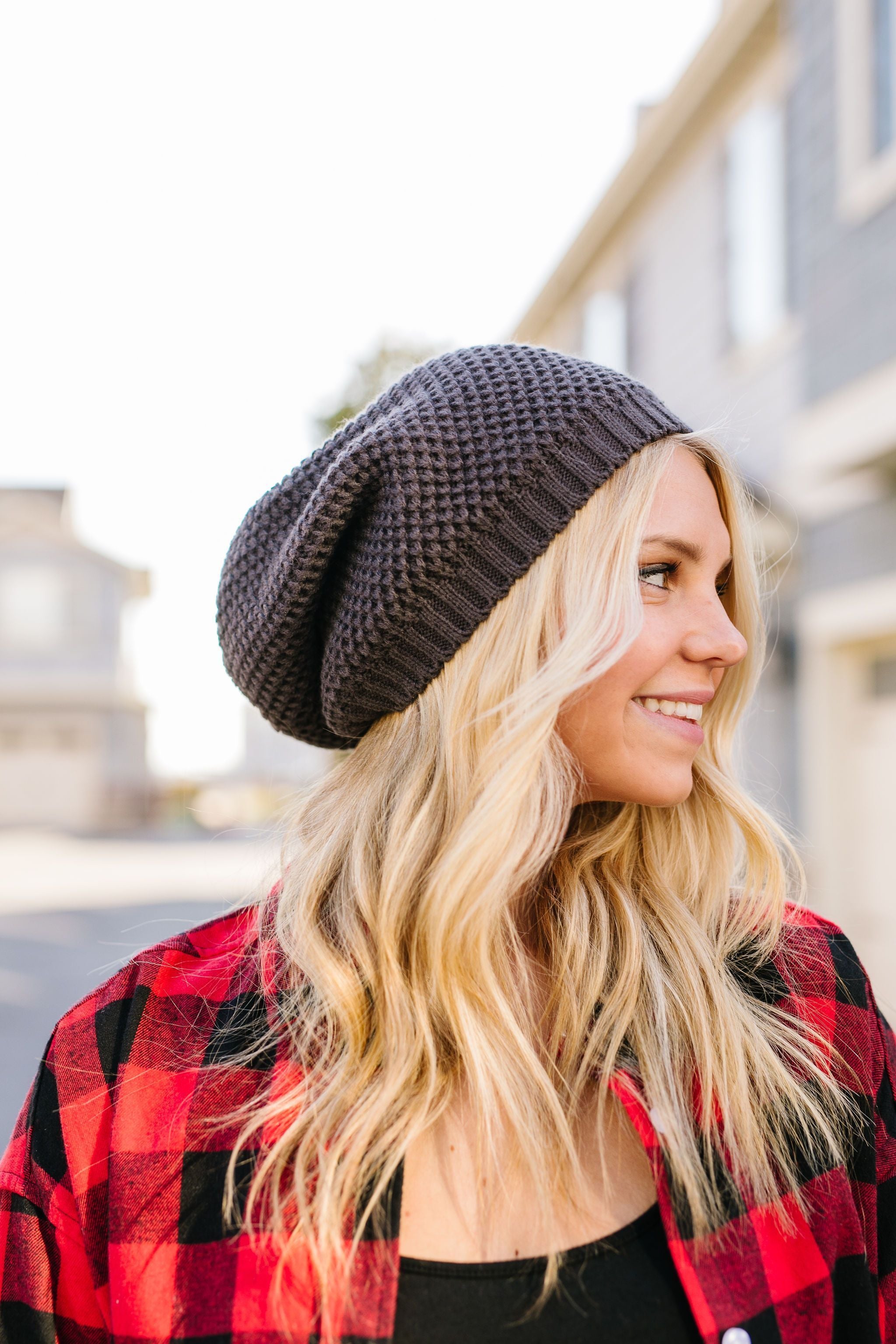 No Slouch Charcoal Beanie