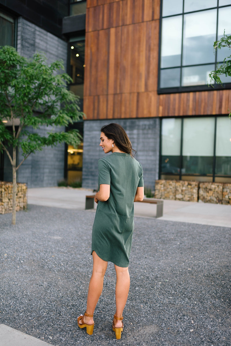 Northwest Knit Dress in Emerald