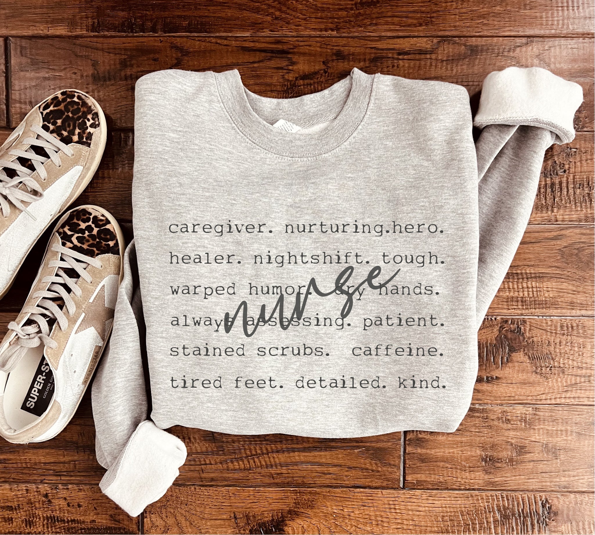 PREORDER: Nurse Words Sweatshirt in Two Colors