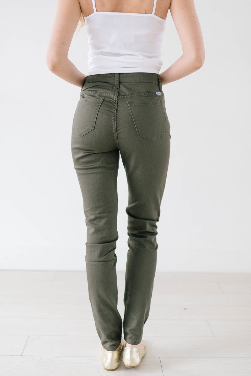 Olive Skinny Pants