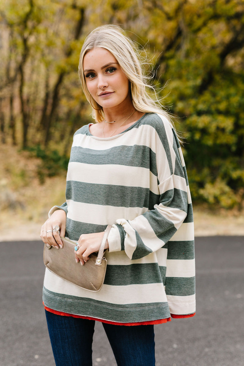Olive Ya Forever Striped Top