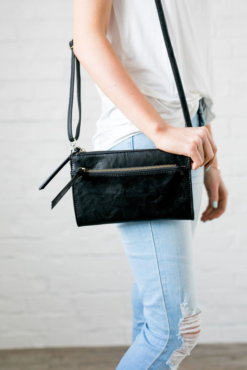 Onyx Vintage Crossbody Purse