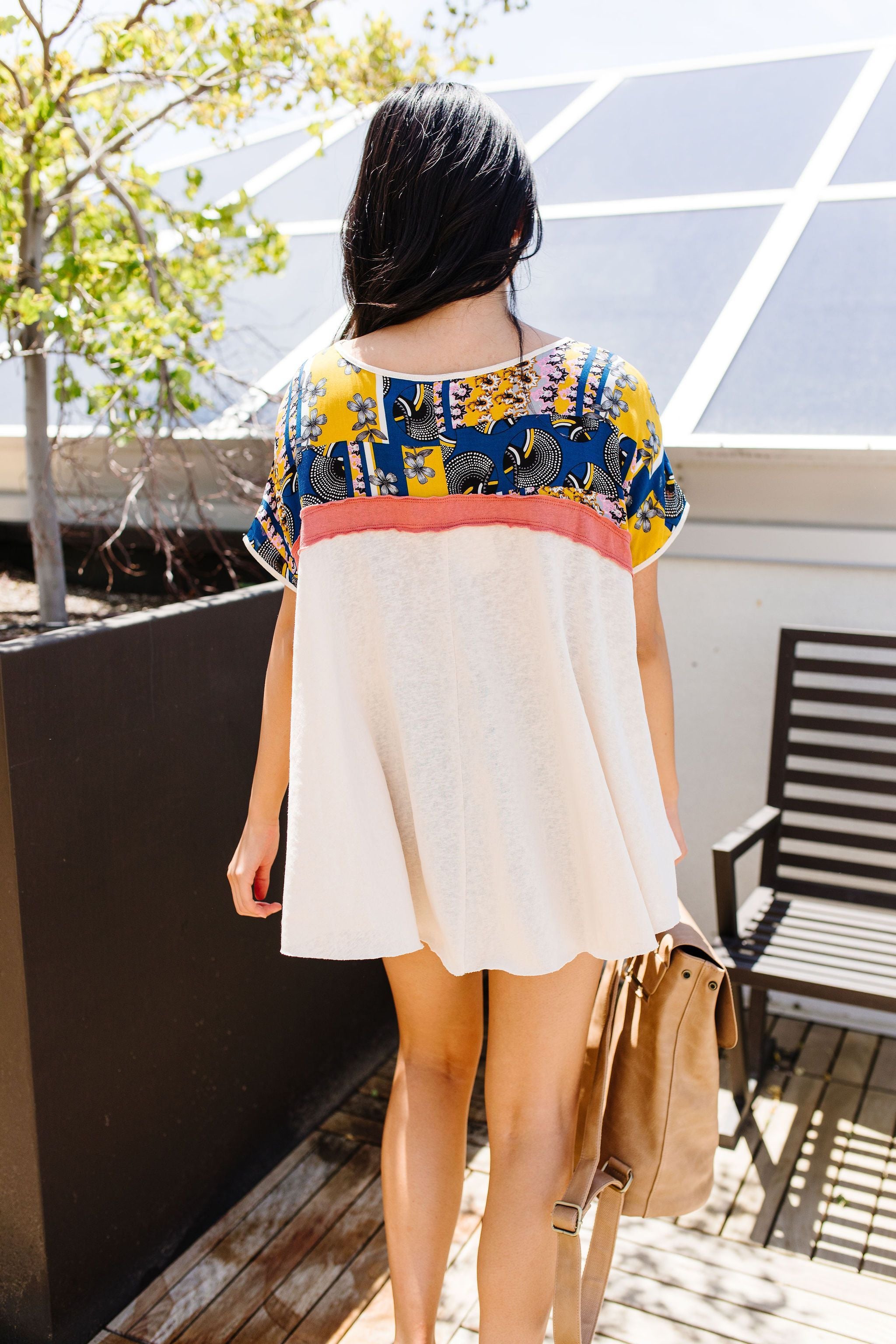Out Of The Boxy Top In Cream