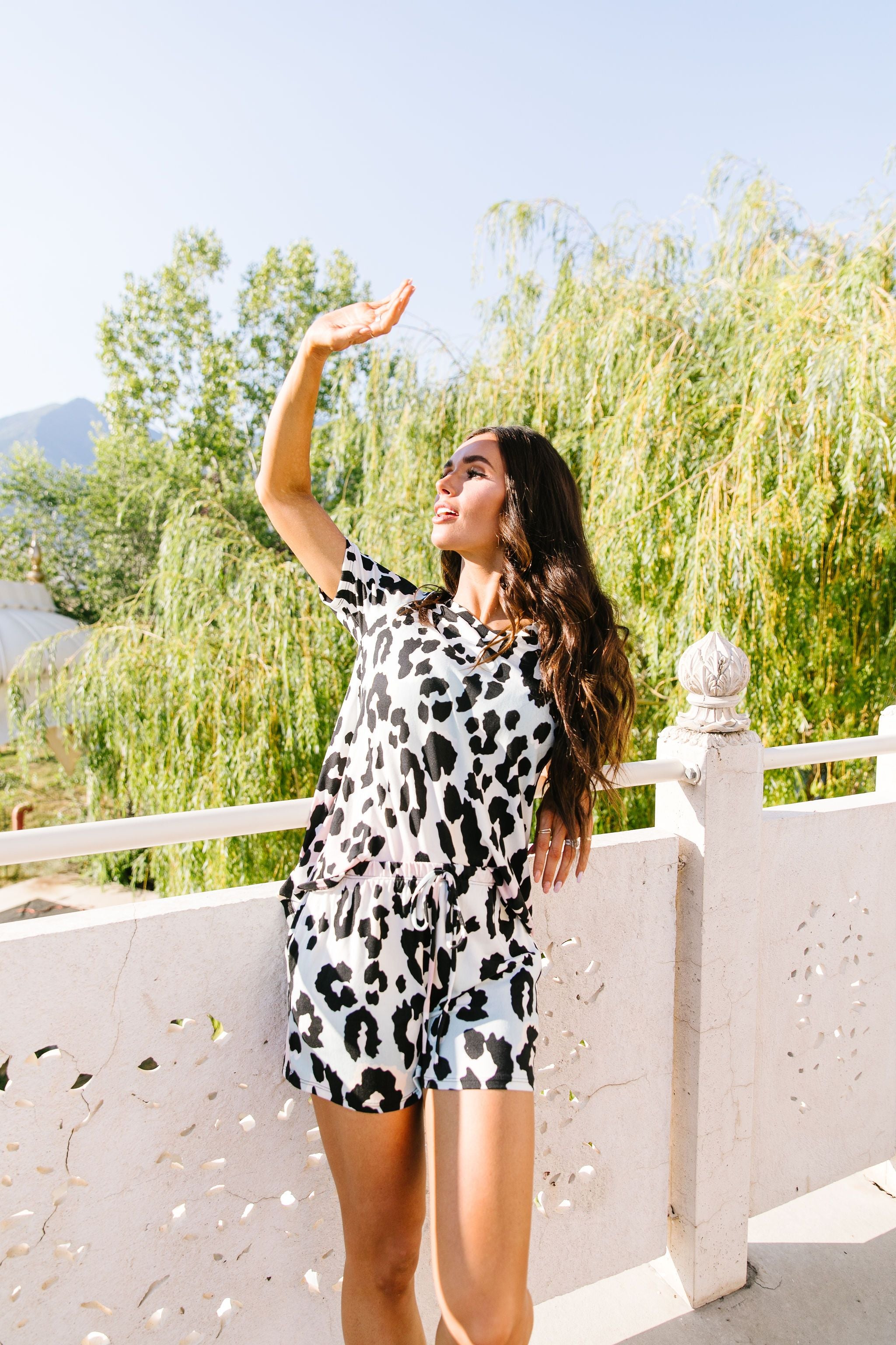 Pale Mint Animal Print Top
