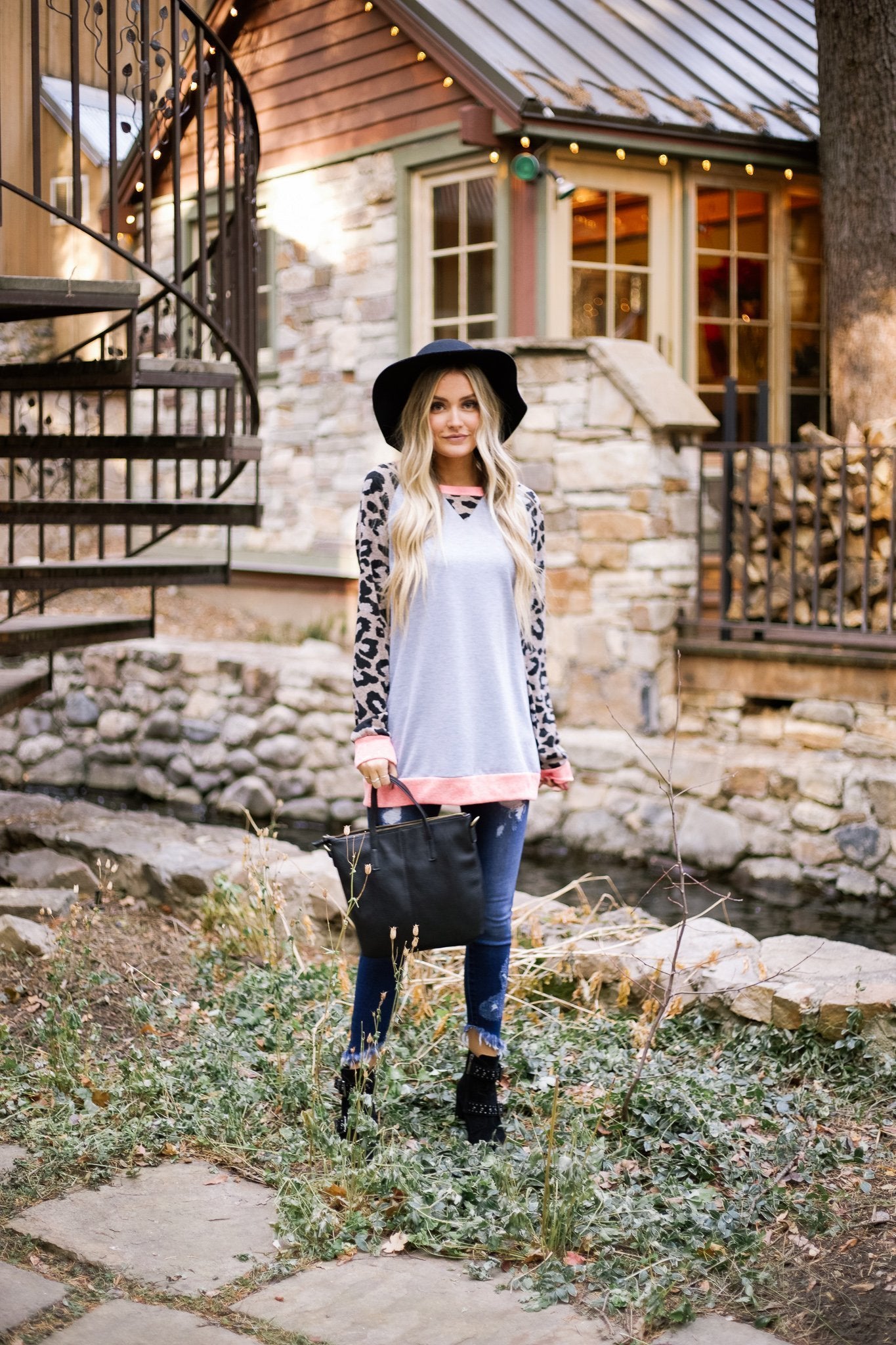 Paparazi Spotted Raglan Top