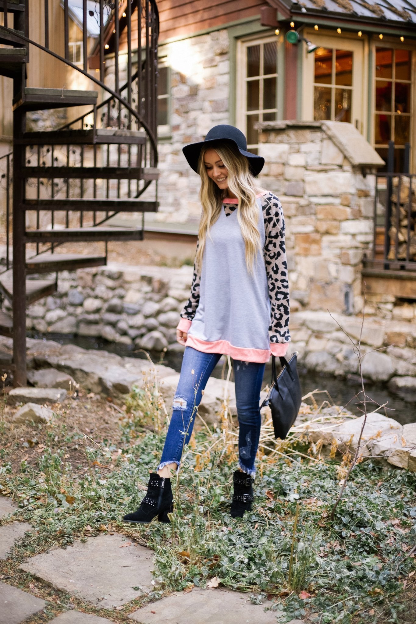 Paparazi Spotted Raglan Top