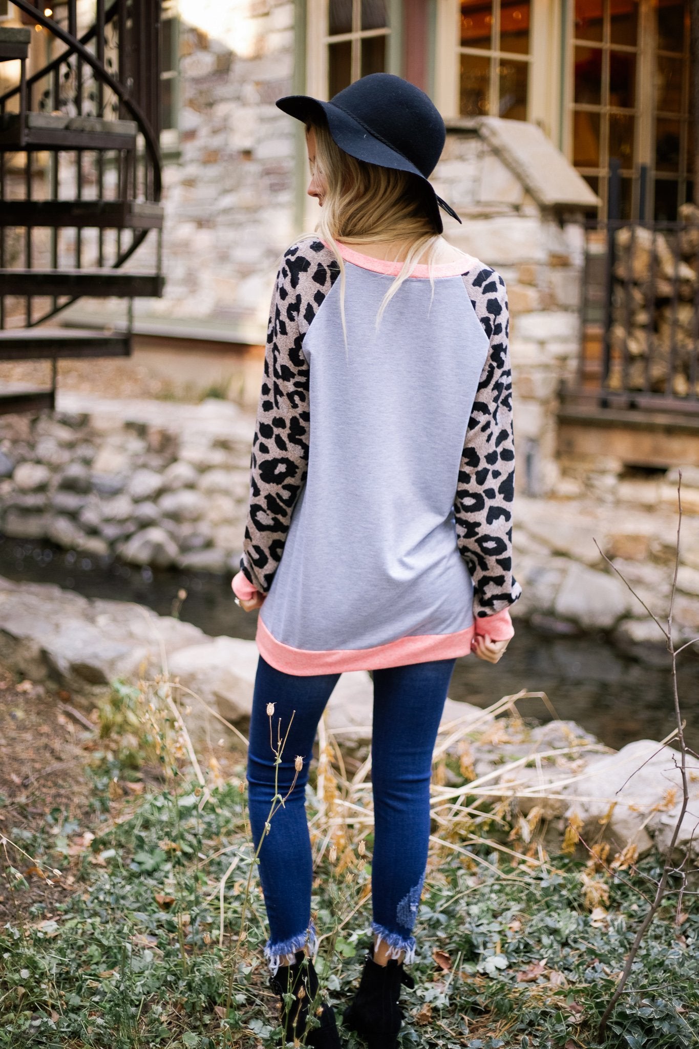 Paparazi Spotted Raglan Top