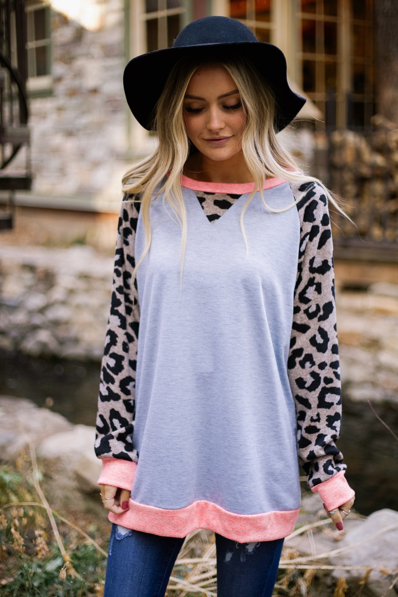 Paparazi Spotted Raglan Top