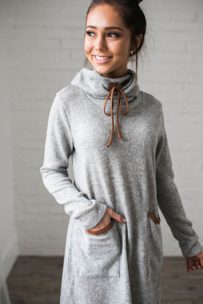 Penny For Your Thoughts Sweater Dress - ALL SALES FINAL