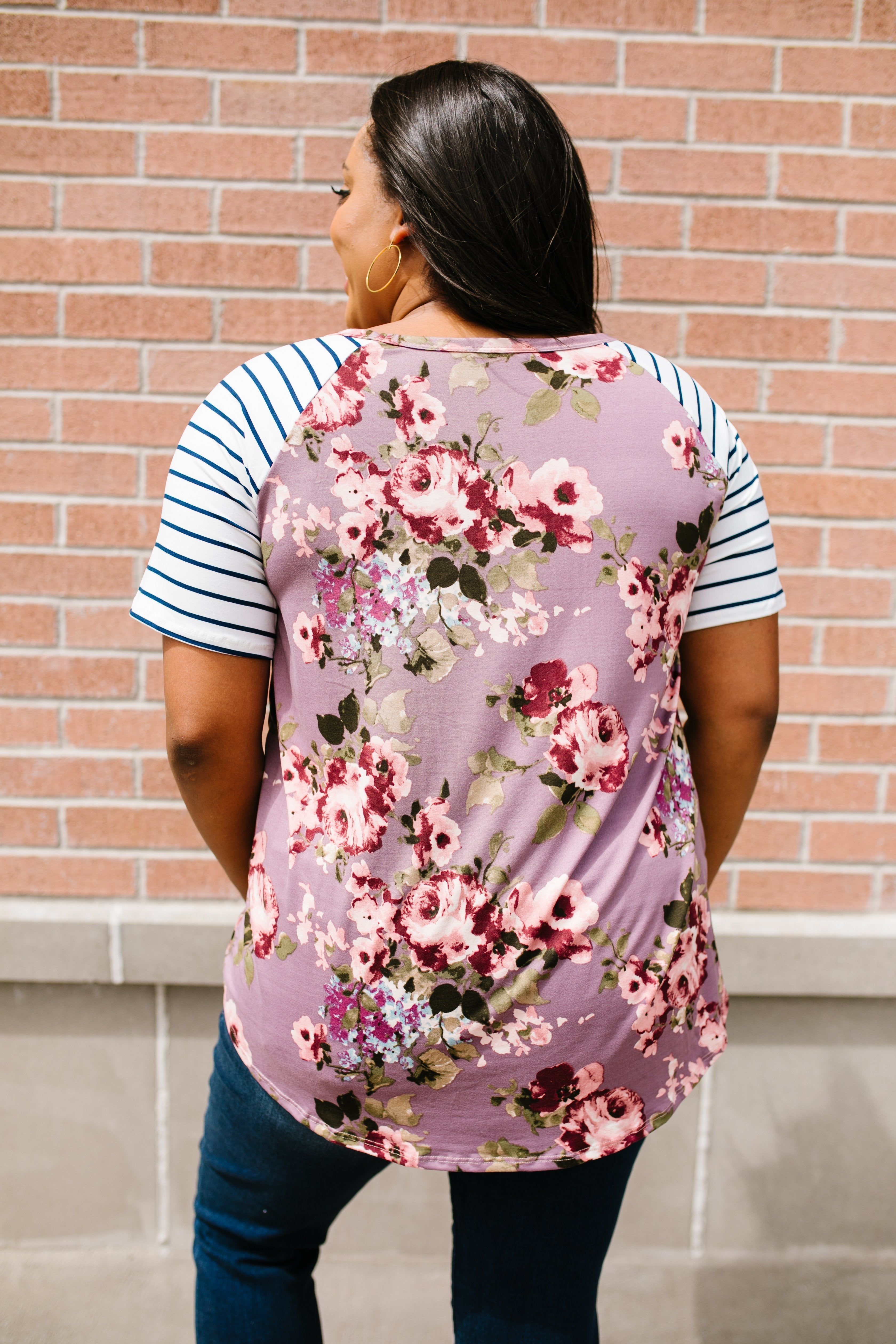 Perfect Combination Mauve Raglan Tee