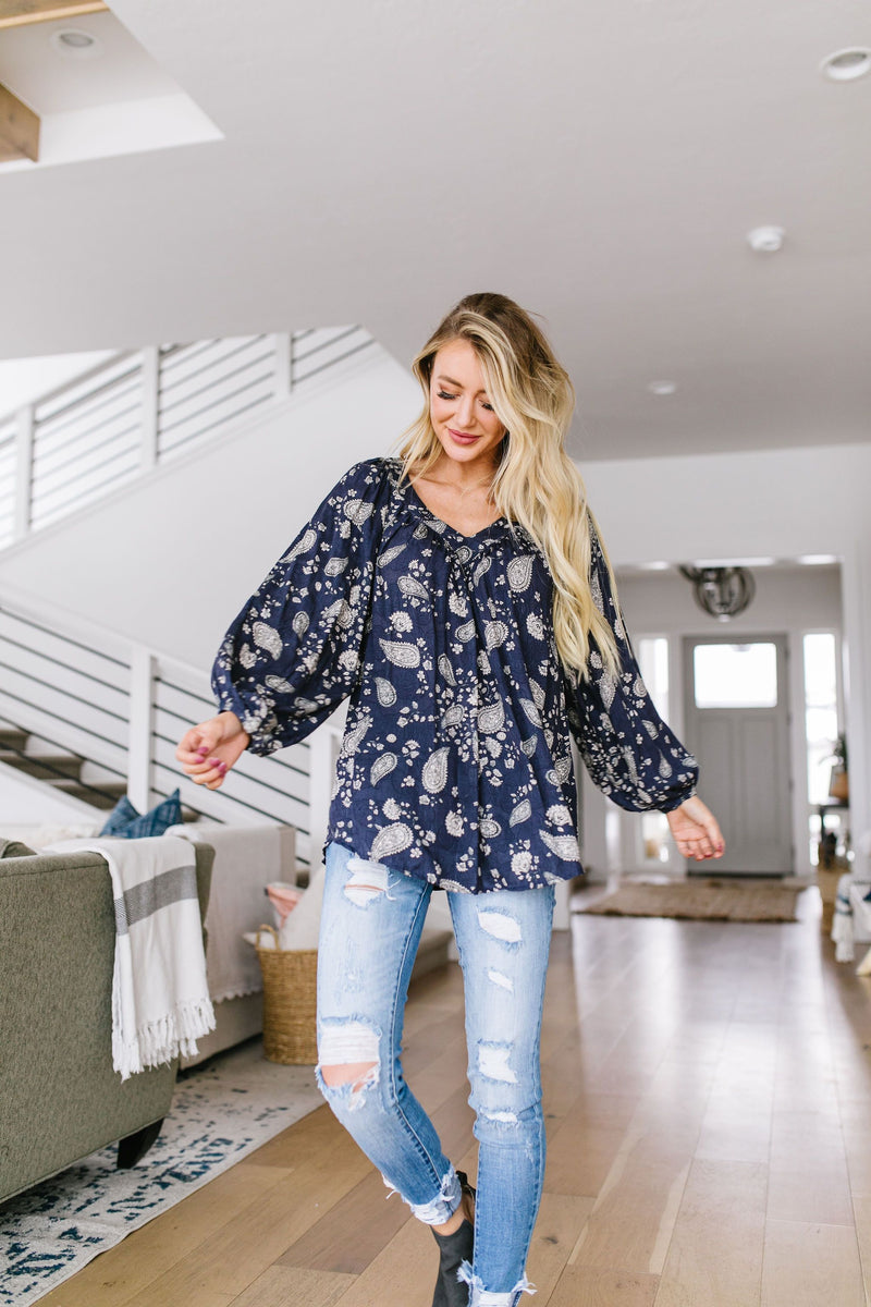 Plainly Adorable Paisley Blouse