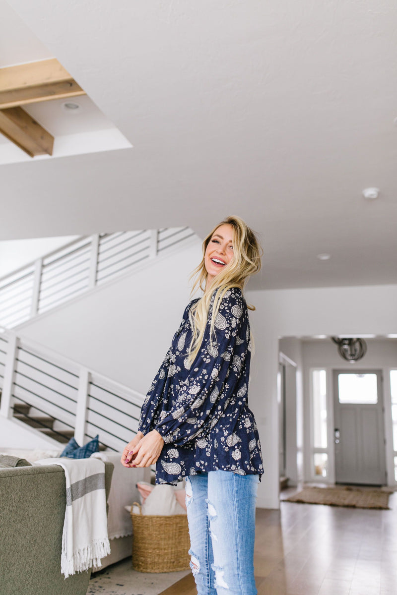 Plainly Adorable Paisley Blouse
