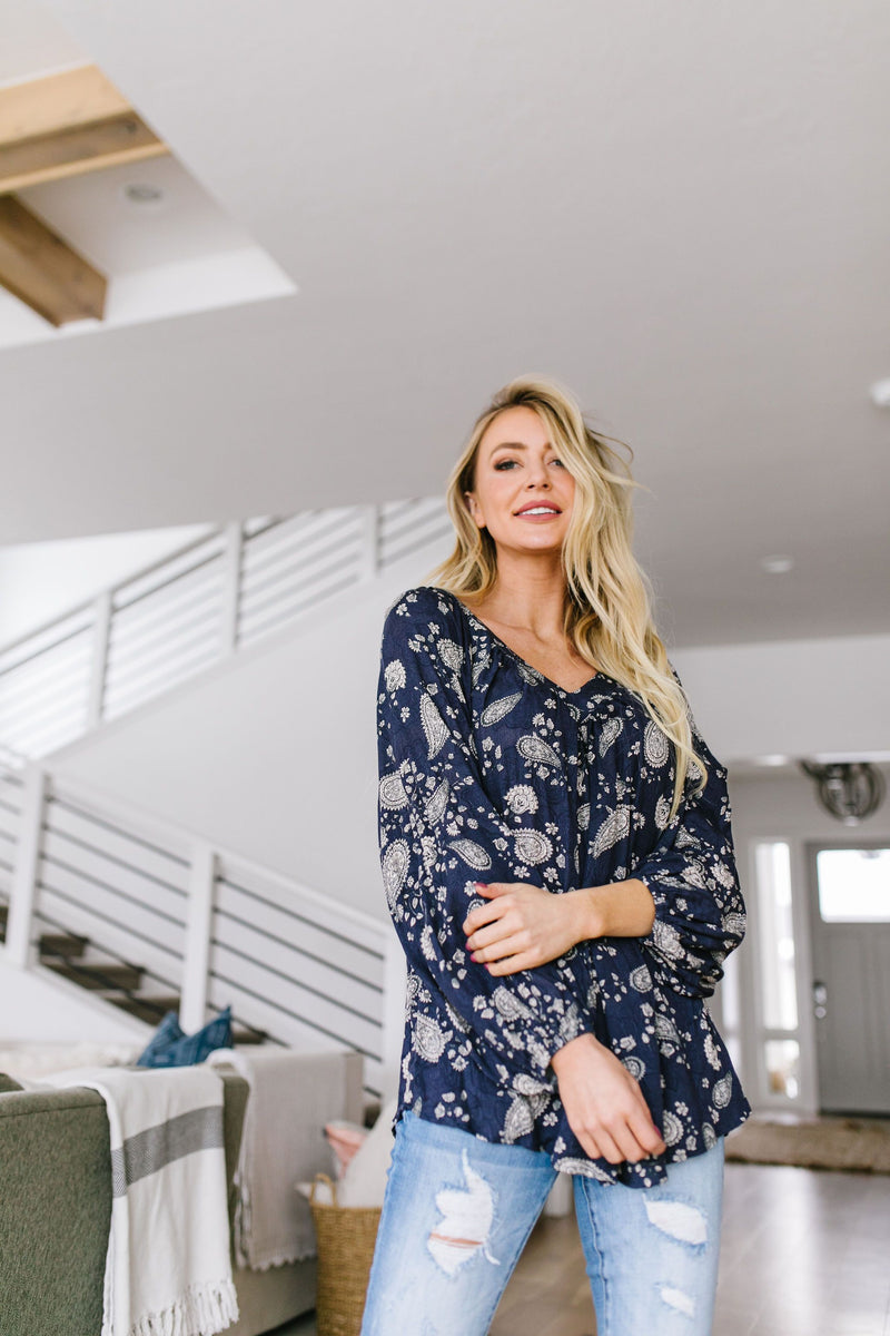 Plainly Adorable Paisley Blouse