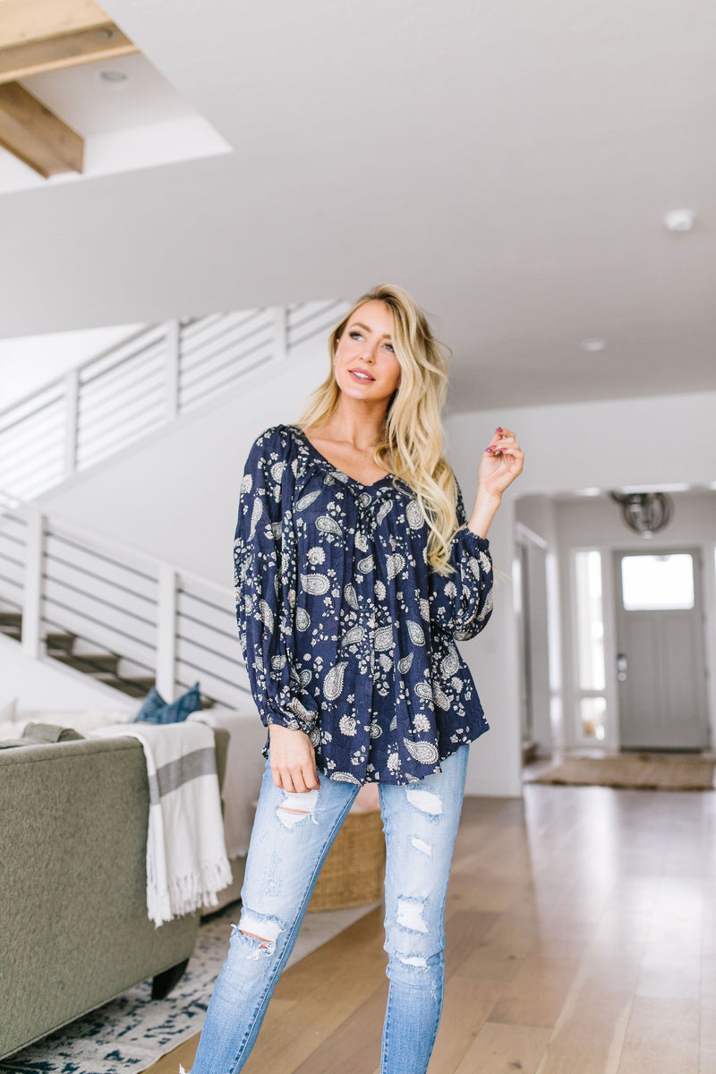 Plainly Adorable Paisley Blouse