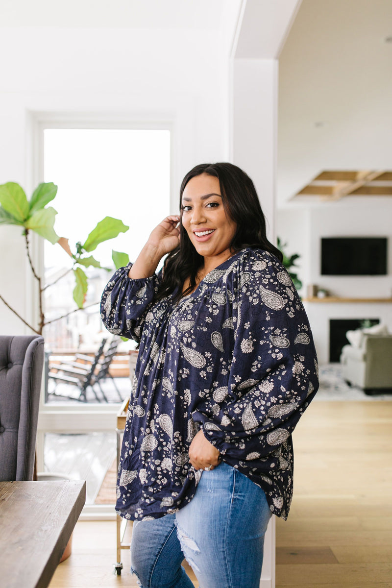 Plainly Adorable Paisley Blouse