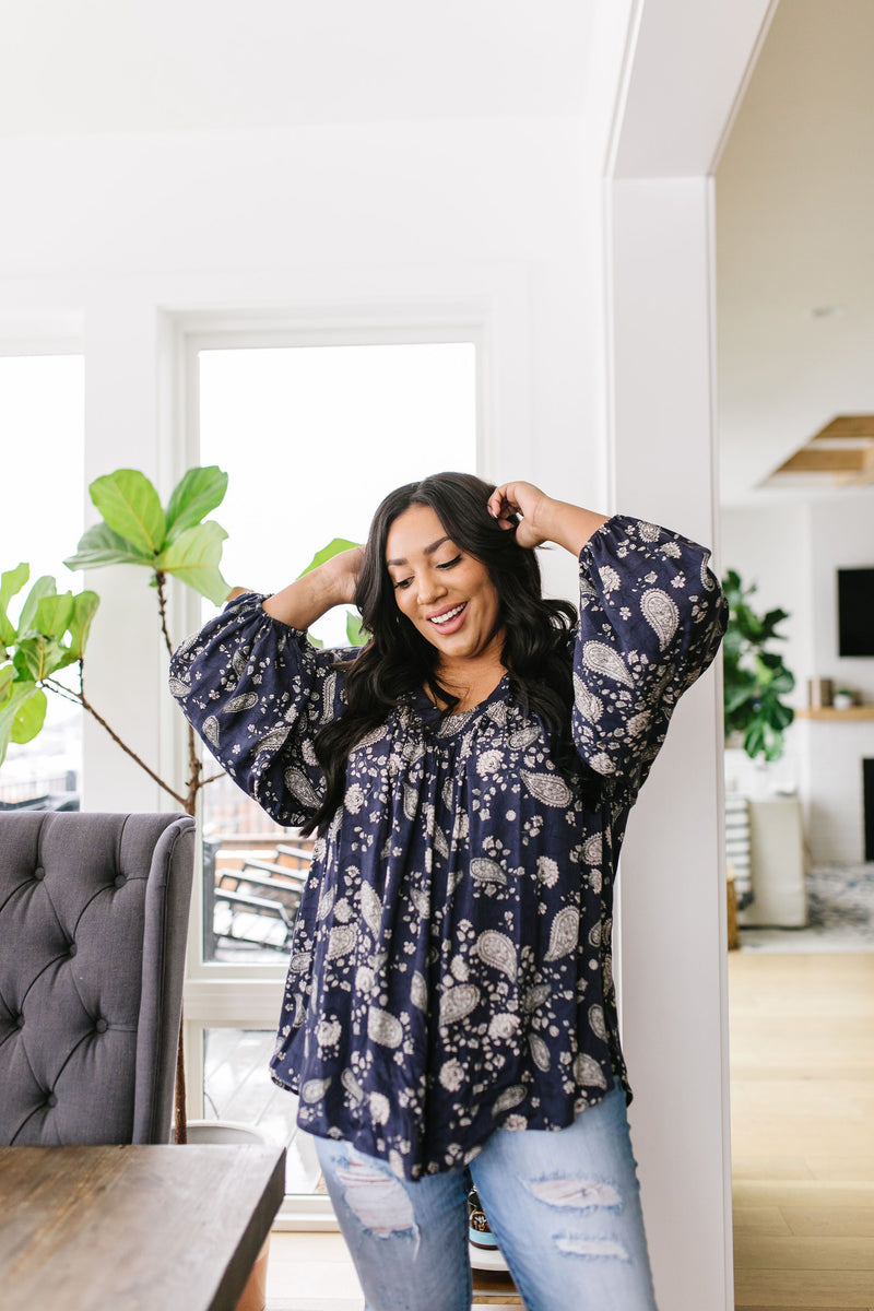 Plainly Adorable Paisley Blouse