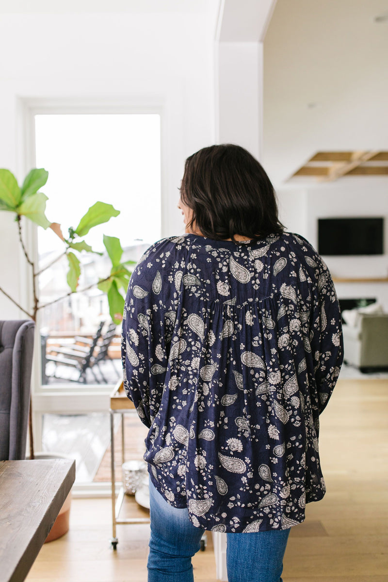 Plainly Adorable Paisley Blouse