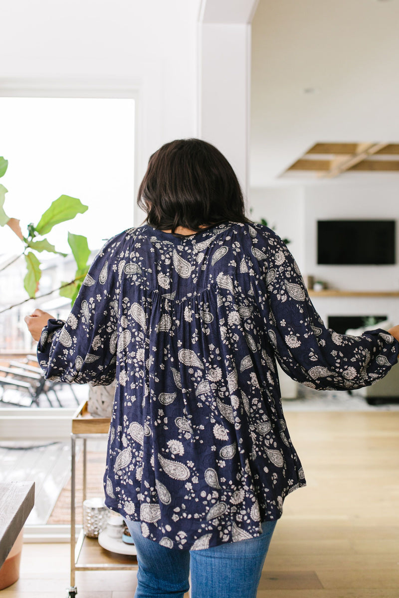 Plainly Adorable Paisley Blouse