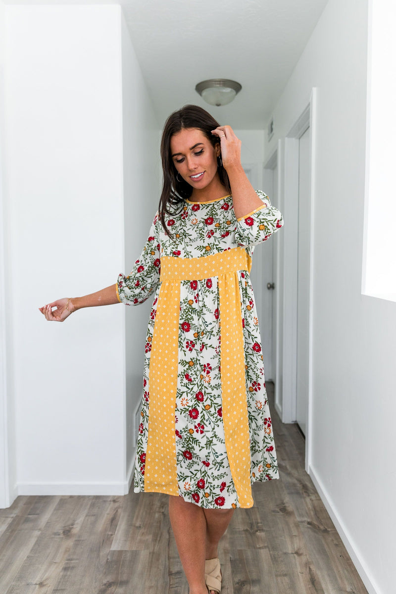 Plenty Of Poppies A-Line Dress - ALL SALES FINAL