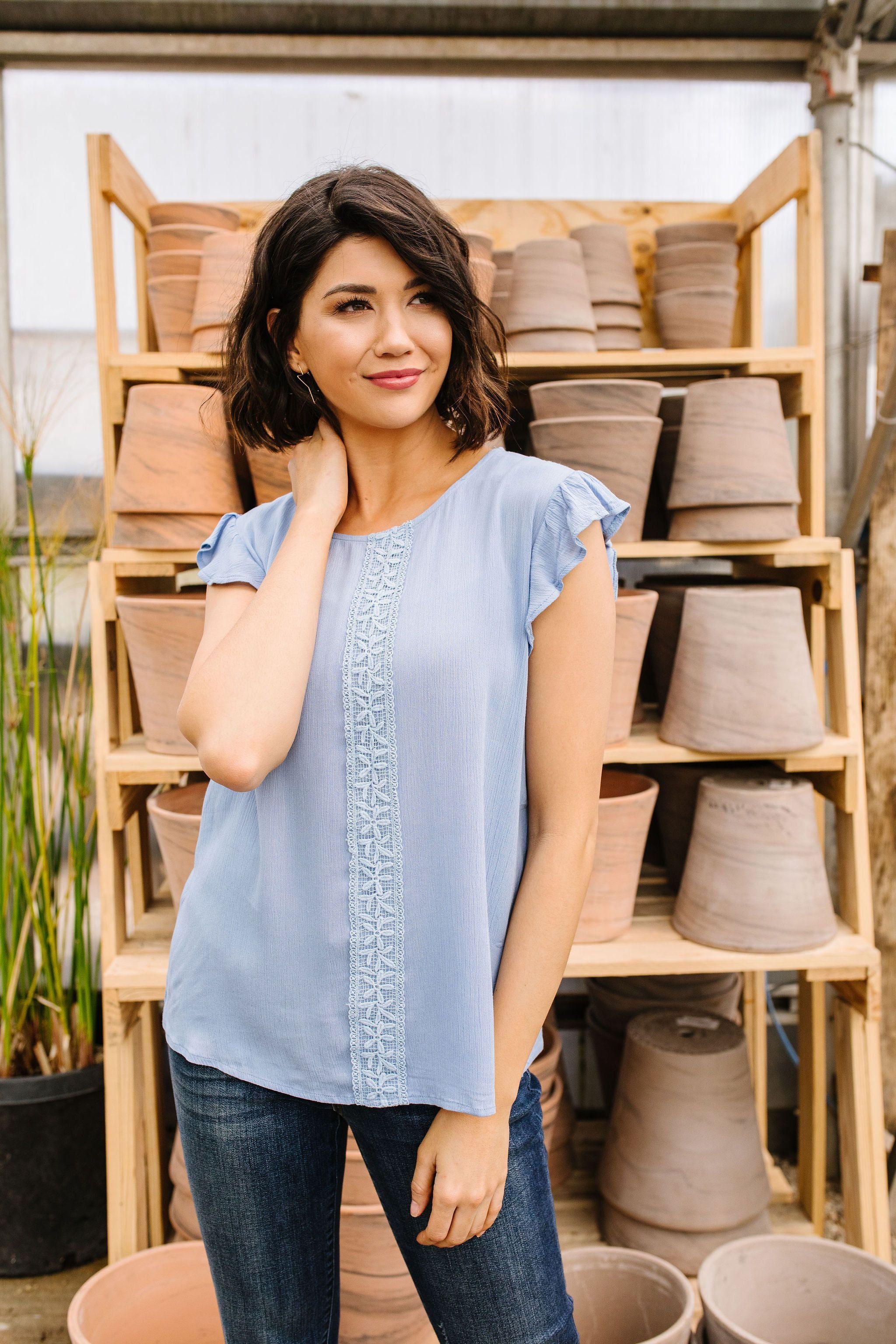 Pretty Cornflower Blouse