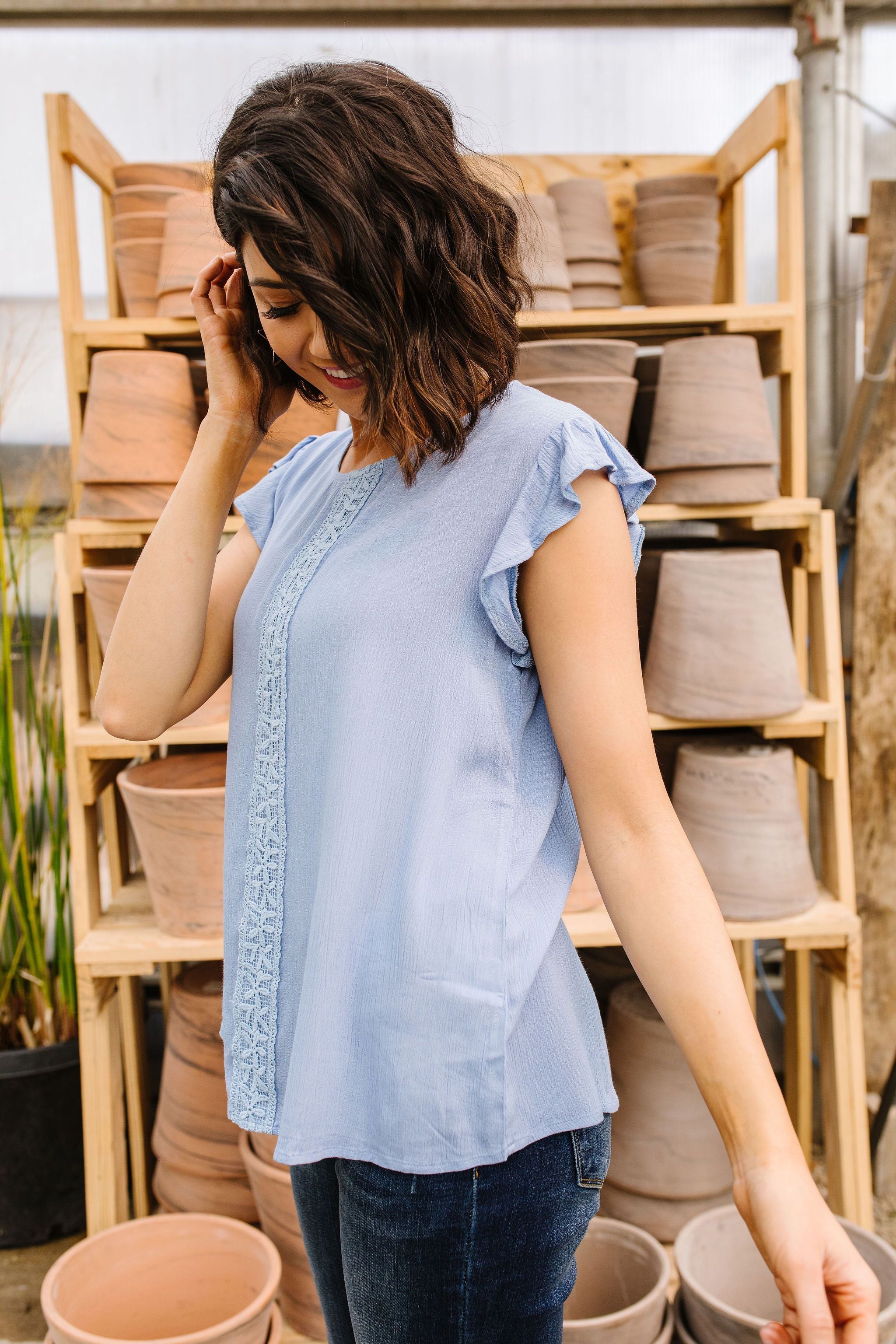 Pretty Cornflower Blouse