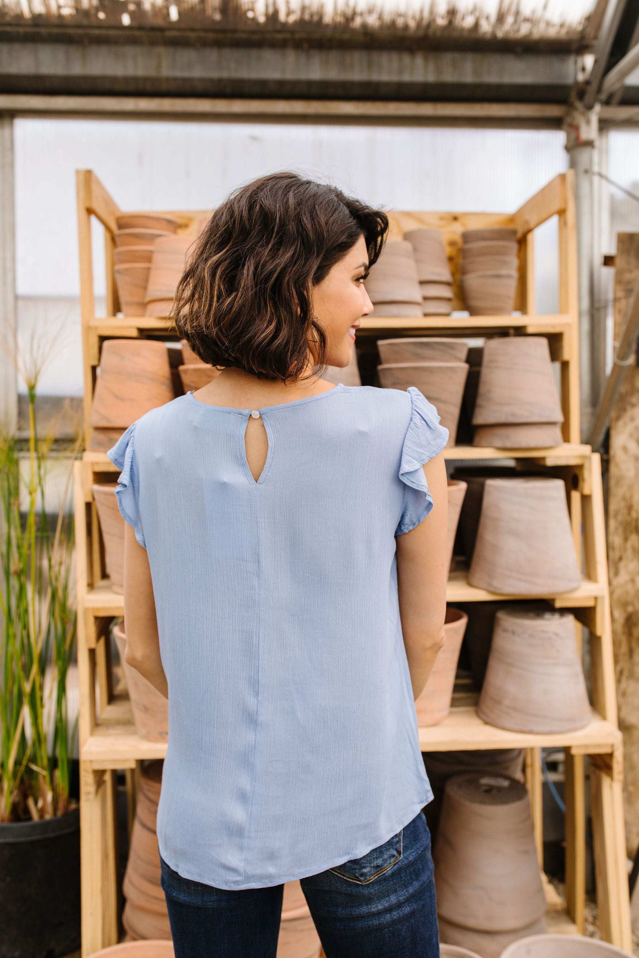 Pretty Cornflower Blouse